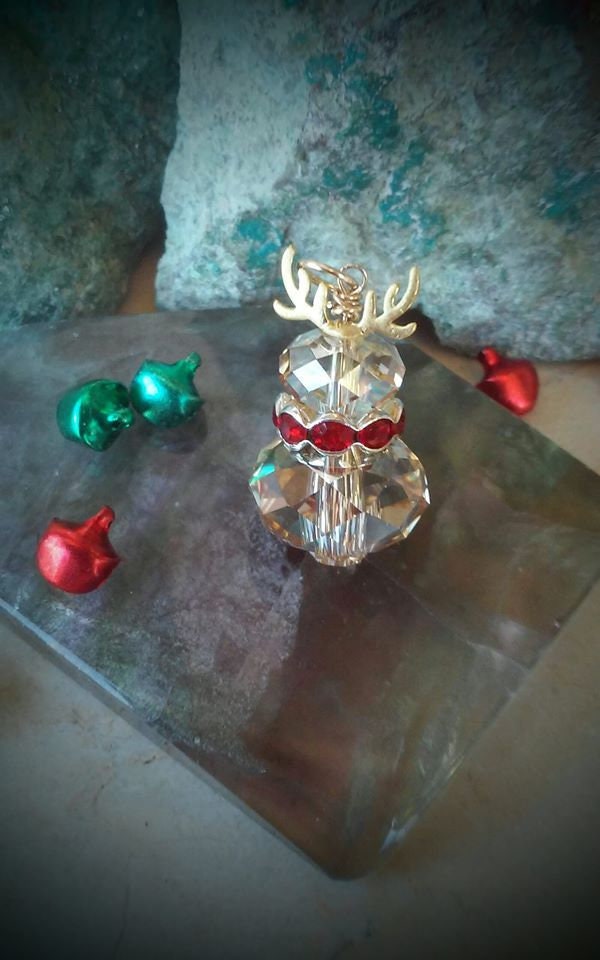 Weihnachtsanhänger, Rentier Halskette, Schmuck Für Den Urlaub, Winterschmuck, Geschenk Sie Weihnachtsanhänger, Rentier Halskette, Schmuck Für Den Urlaub, Winterschmuck, Geschenk Sie von Faeriejems