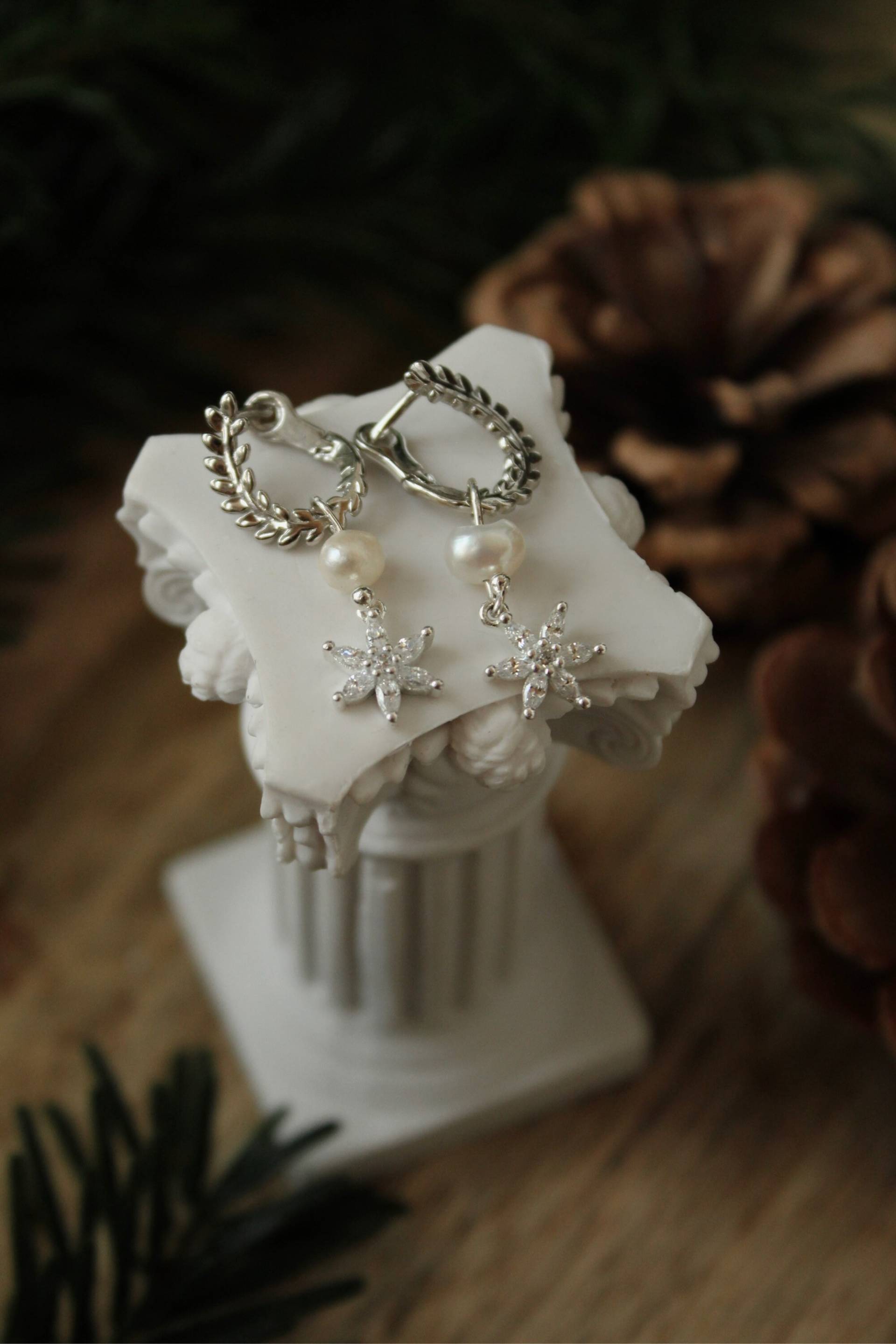 Blumen Ohrringe - Sterling Silver Blumen Ohrringe - Sterling Silver von FaeriesJewel