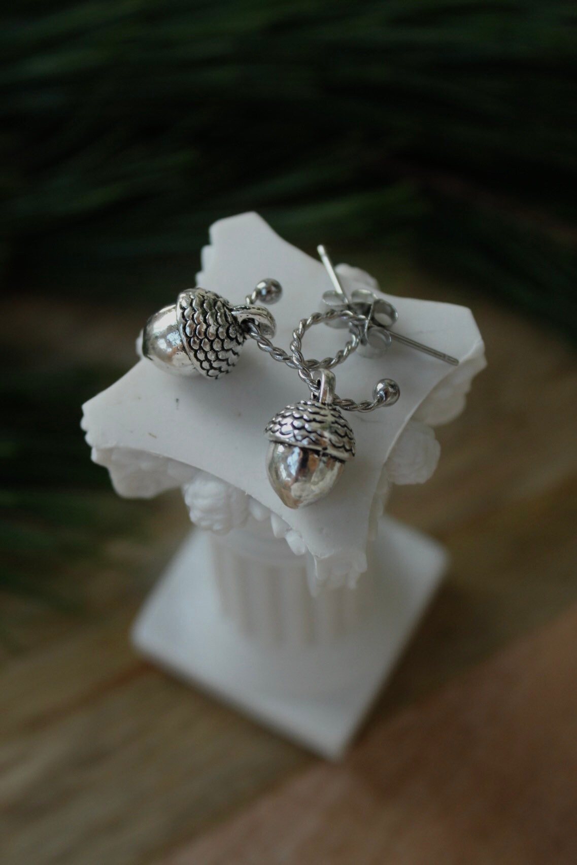 Silberohrringe Acornohrringe - Einzigartiger Waldschmuck Filigrane Ohrringe Zarter Silberschmuck Silberohrringe Acornohrringe - Einzigartiger Waldschmuck Filigrane Ohrringe Zarter Silberschmuck von FaeriesJewel