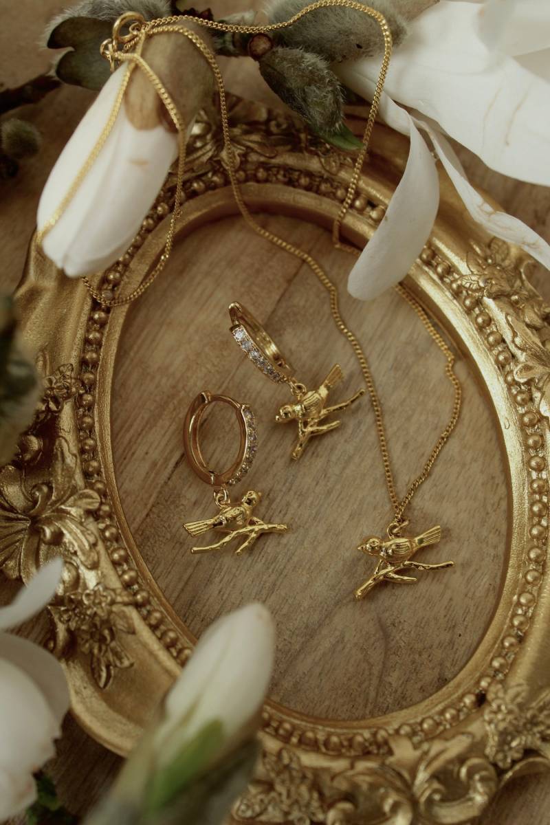 Sparrow Set - Ohrringe Und Halskette Sparrow Set - Ohrringe Und Halskette von FaeriesJewel