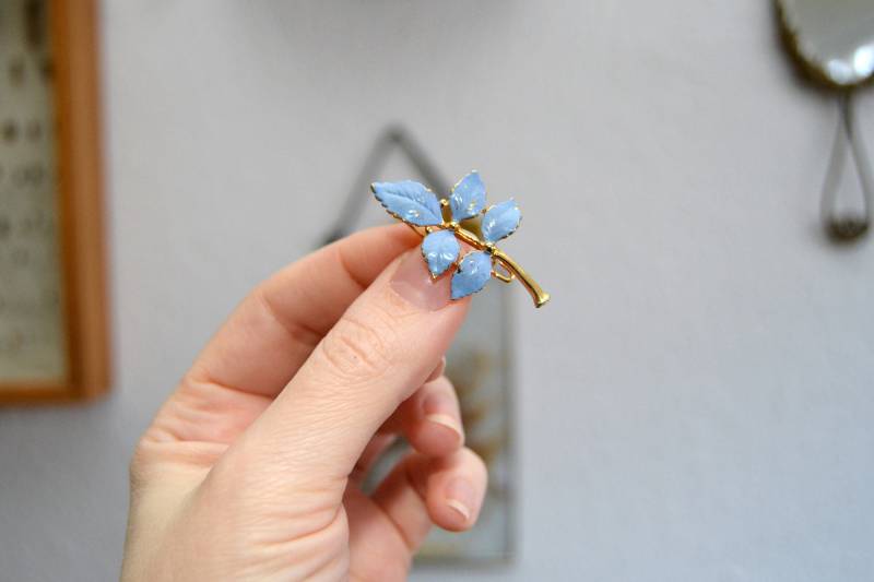 Original Vintage Brosche, Eleganter Modeschmuck 1960, 60S Pin von Faespell