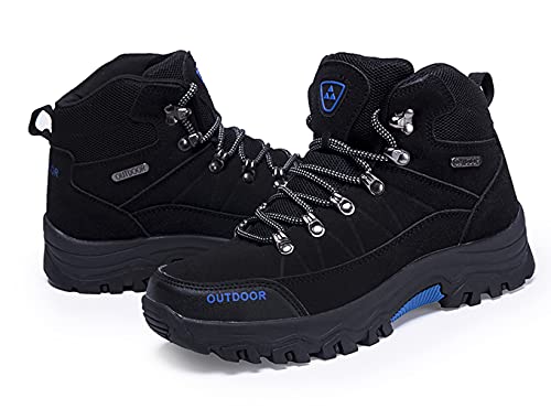 Fafazhu Herren Trekking-& Wanderstiefel Wasserdicht Wanderschuhe Winterboots Outdoorschuhe schwarz, 42 EU von Fafazhu