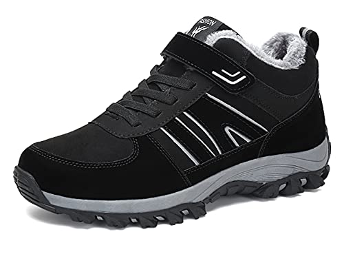 Fafazhu Winterschuhe Herren Damen Warm Gefütterte Schneestiefel Wasserdicht Stiefeletten Trekking Wander Schuhe von Fafazhu