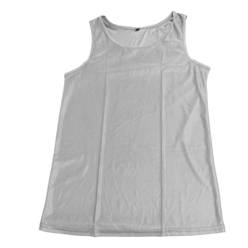 EMF-Schutzweste, EMF-Abschirmweste, Strahlenschutzweste, EMF-Strahlenschutzweste, ärmelloses T-Shirt, Bequemer EMF-Schutz-Mützenpullover für Männer und Frauen (XXL) von Fafeicy