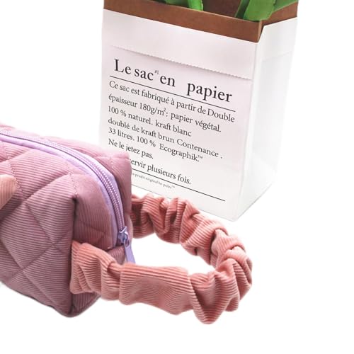 Fafeicy Netter Cord -Tulip -Kosmetiktasche Reißverschluss Design Tragbarer Toilettenlager, Weiches Material für Mädchen (#8) von Fafeicy