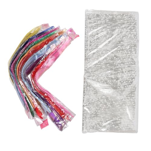 Fafeicy Transparent White Heart Muster Geschenktüten für Puppensnacks, 100 PCs 60x75 cm, Hochzeitsurlaubsgeschenk von Fafeicy