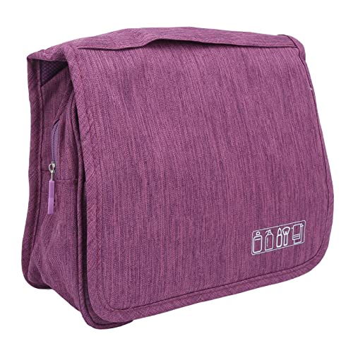 Fafeims Make -up Organizer Bag Hanging Toilettenbeutel mit Mehreren Fächern für Make -up Amateure Polyestermaterial (Purple) von Fafeims