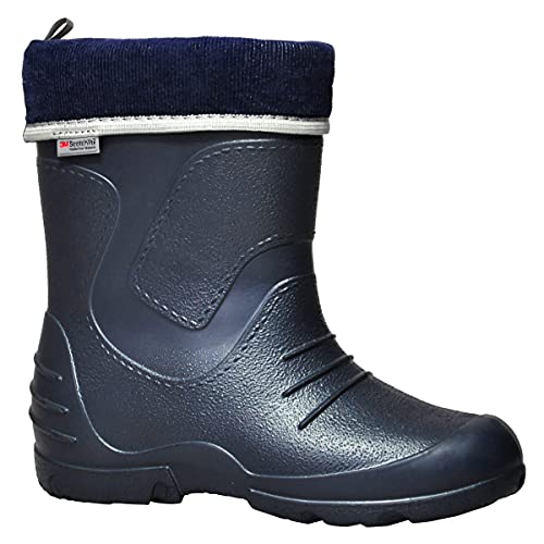 Fagum federleichte Kinder Eva Gummistiefel gefüttert Stomilek 51059 (Dunkelblau, numeric_22) von Fagum