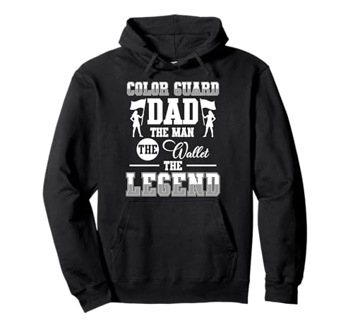 Color Guard Dad The Man The Walled The Legend Fathers Day Pullover Hoodie von Fahnenschwinger Design Color Guard
