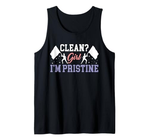 Clean? Girl Im Pristine Color Guard Flag Tank Top von Fahnenschwinger Designs Color Guard Idee