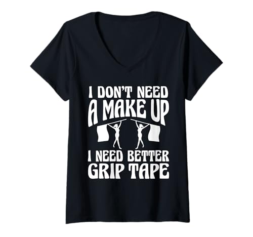 Damen I Dont Need A Make Up Color Guard Flag T-Shirt mit V-Ausschnitt Damen I Dont Need A Make Up Color Guard Flag T-Shirt mit V-Ausschnitt von Fahnenschwinger Designs Color Guard Ideen