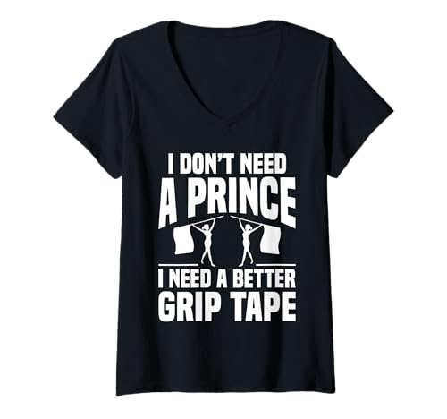 Damen I Dont Need A Prince Color Guard Flag T-Shirt mit V-Ausschnitt von Fahnenschwinger Designs Color Guard Ideen