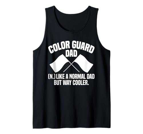 Herren Color Guard Flag Dad Definition Fathers Day Tank Top von Fahnenschwinger Designs Color Guard Ideen