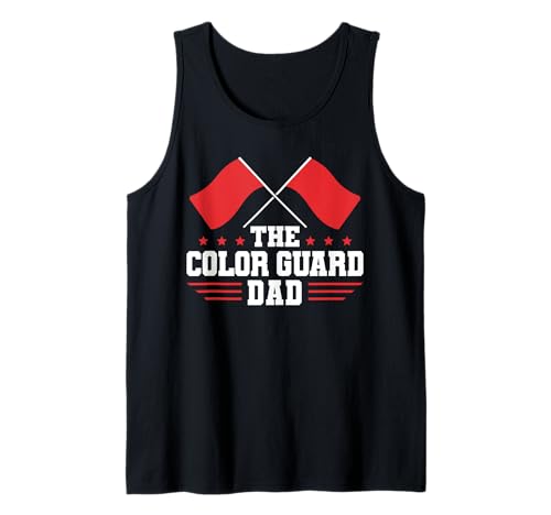 Herren The Color Guard Flag Dad Fathers Day Tank Top von Fahnenschwinger Designs Color Guard Ideen