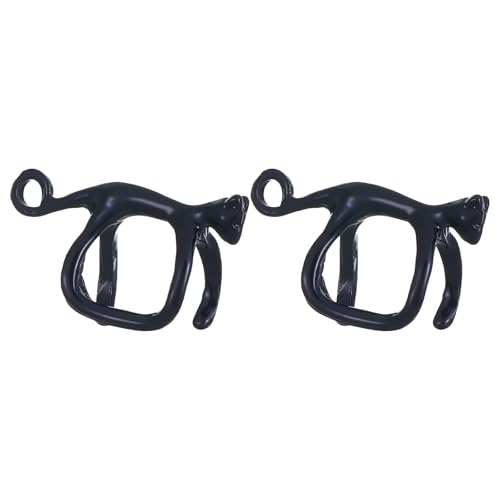 1 Paar Katzen Formen Ohrclip Funkelnde Grüne Augen Katzen Ohrringe Legierungstextur Geeignet Für Partys Und Alltägliche Verschleiß Nicht Slip Ohr Accessoires von Fahoujs