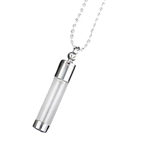 10 Mm Edelstahl Parfums Fläschchen Anhänger Halskette Kompaktes Und Tägliches Gebrauchsduftkette Für Fitnessstudio von Fahoujs