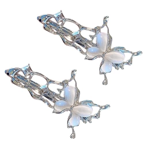 1Pair Butterfly Hair Clip Mit Mysteriösen Katzen Augenstein Dekore Friseur Accessoire Für Frauen Und Mädchen Verschiedene Outfits von Fahoujs
