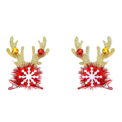 2LOTS Einzigartige Weihnachtshaarclip Leichte Gewicht Weihnachtsmann Haarnadel Festival Haarschlüsse Für Stilvolle Mädchen Haarzubehör von Fahoujs