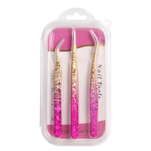 3 Stcs Nails Art Pinzers Metall Aufkleber Pinzetten Gerade Spitze Gebogen 3 Stcs Nails Art Pinzers Metall Aufkleber Pinzetten Gerade Spitze Gebogen von Fahoujs