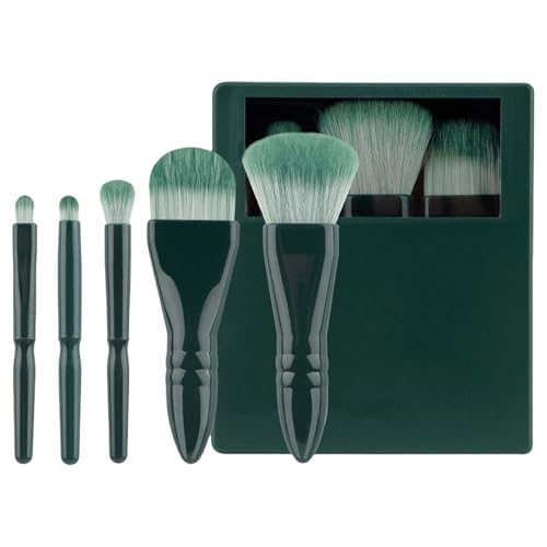 5 PCs Reisepinsel Set Make Up Bürstenset Mit Speicherhülle Kosmetikpinsel Set Vollgesichts Make Up Pinsel Für Lidschatten von Fahoujs