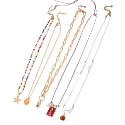 5pcs Mehrfarbige Strand Perlen Perlenketten Für Frauen Handgewebt 5pcs Mehrfarbige Strand Perlen Perlenketten Für Frauen Handgewebt von Fahoujs