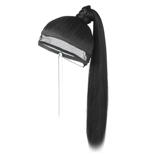 Antike Pferdeschwanz Mesh Perücken Haar Kopfbedecke Für Cosplay Party Han Kostüm Frisur Accessoires Perücken Haare Rollenspiele Requisiten von Fahoujs