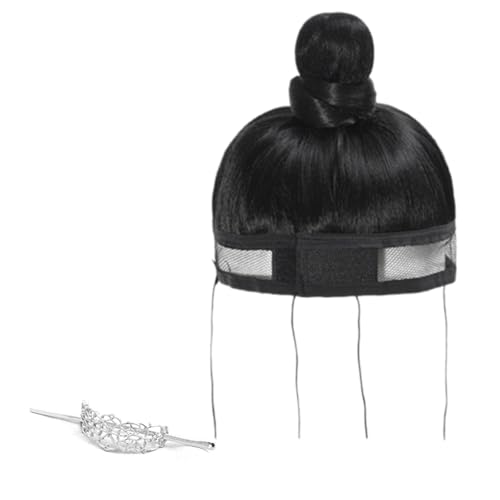 Antike Pferdeschwanz Mesh Perücken Haar Kopfbedecke Für Cosplay Party Han Kostüm Frisur Accessoires Perücken Haare Rollenspiele Requisiten von Fahoujs