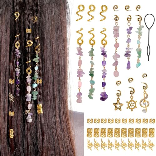 Auffällige Metalldreadlock Spring Clip Haare Accesores Haarstücke Ornament Für Einzigartige Frisuren Und Modeliebhaber von Fahoujs
