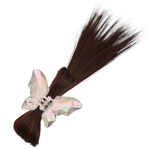 Auffälliges Haar-Accessoire, zarte Schmetterlings-Haarspange mit Federball-Detail für Cosplay und den täglichen Gebrauch, auffälliges Haar-Accessoire von Fahoujs