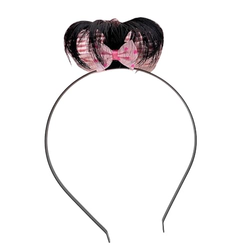 Bezaubernder Kopfschmuck, Abschlussball, Geburtstag, Haarbänder, Kopfbedeckung, Cartoon, bunt, pelziges Haar, Kopfschmuck, rosa Stirnband von Fahoujs