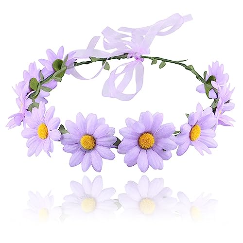 Blumen-Haarband für Damen, Hochzeitszeremonie, zartes Stirnband mit verstellbarem Band, Fotografie-Haarschmuck, Blumen-Haarband für Mädchen, Blumen-Haarband für Frauen, Mädchen, Blumen-Stirnband von Fahoujs