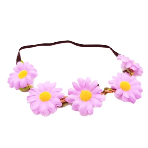 Blumenkranz Elastischer Stirnband Kopfbedeckungshaarzubehör Für Festivalhochzeiten Und Veranstaltung von Fahoujs