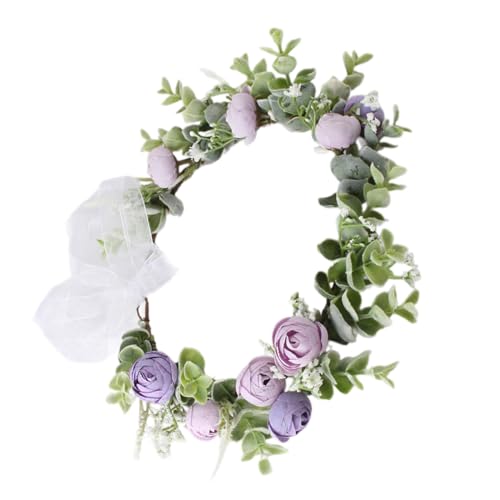 Brautblume für Hochzeit, Blumengirlanden, Haarkranz, Blumenkranz, Blumenstirnbänder, Blumenstirnbänder für Damen von Fahoujs