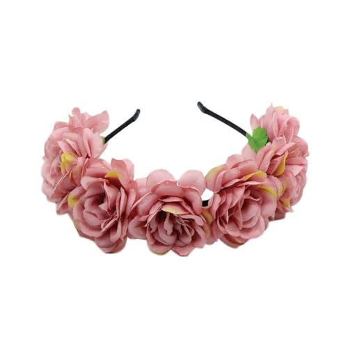 Brautblumen-Haarbänder für Hochzeit, Blumen-Haarbänder, Blumen-Haarbänder, Blumenkranz, Blumen-Haarbänder für Damen von Fahoujs