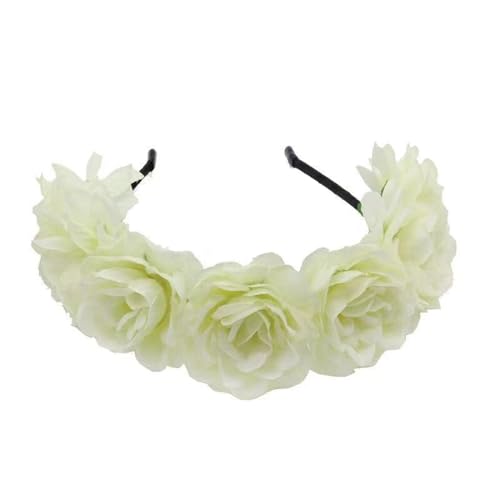 Brautblumen-Haarbänder für Hochzeit, Blumen-Haarbänder, Blumen-Haarbänder, Blumenkranz, Blumen-Haarbänder für Damen von Fahoujs