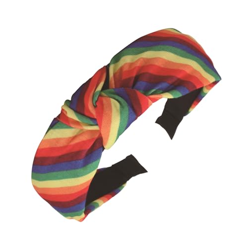 Buntes Haar-Accessoire, modisches Haarband, LGBTQ, Regenbogen-Kopfschmuck für Feiern, den täglichen Gebrauch, Regenbogen-LGBTQ-Stirnband von Fahoujs