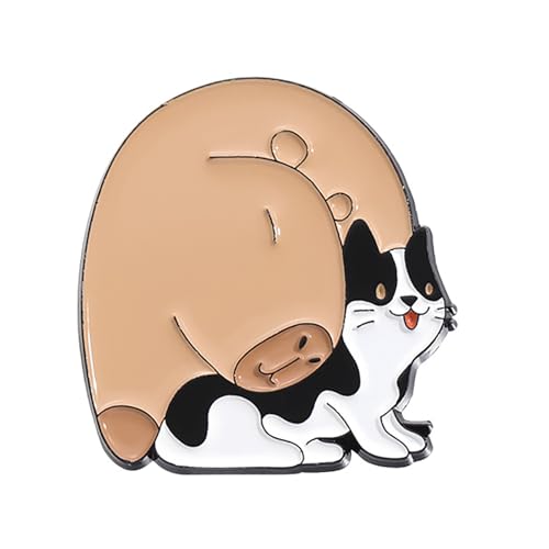 Capybaras Brosche Charm Pin Capybaras Brosche Pin Fashion Revers Legierungstextur Geeignet Für Stilvolle Rucksack Trendtiere von Fahoujs