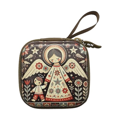 Cartoon Themeed Practical Square Coin Bag Secure Reißverschlüsse Abteil von Fahoujs