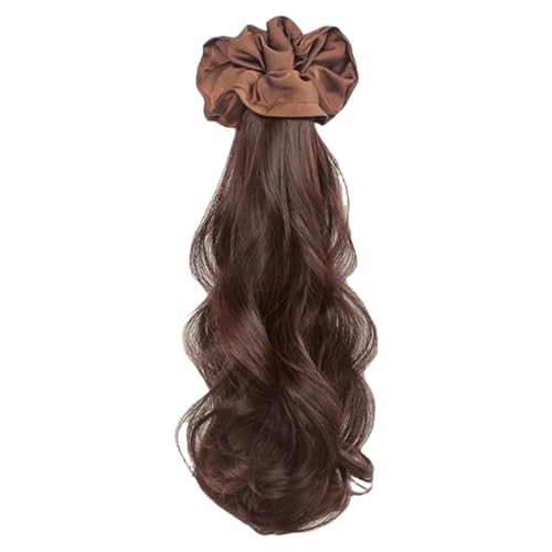 Cosplay Curly Ponytail Hair Extensions Haarteil Verstellbare Synthetische Perücken Erweiterungen Für Frauen Clip Rosenblütenclip In Pferdeschwanz Haarverlängerung von Fahoujs