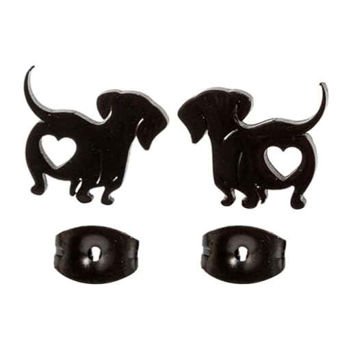 Dachshund Studs Ohrring Einzigartige Tiermode Ohr Juwelier Haustier Ohrohrschstene Dackel Stifte Legierungstextur Für Tägliche Ohrringe von Fahoujs