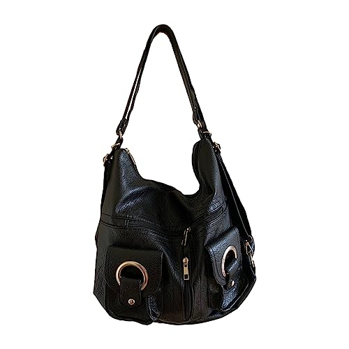 Damen Fashion Rucksack Geldbeutel Mehrzweck Design Satchel Daypack Umhängetasche Reise Rucksack PU Tasche Tasche von Fahoujs