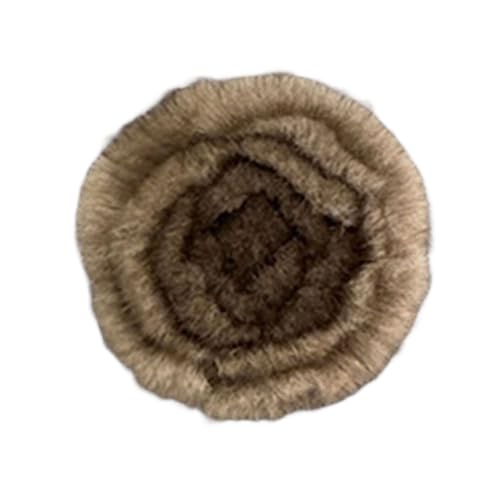 Delicate Imitation Mink Plüsch Blumenbrosch Accessoire Zum Verleihen Eines Eleganten Charme von Fahoujs