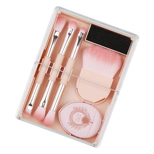 Doppelkopf Make Up Bürste Professioneller Flüssiger Lidschatten Concealer Bluusher Pulver Bronzer Applikatorpulver Puff Werkzeuge Kits von Fahoujs