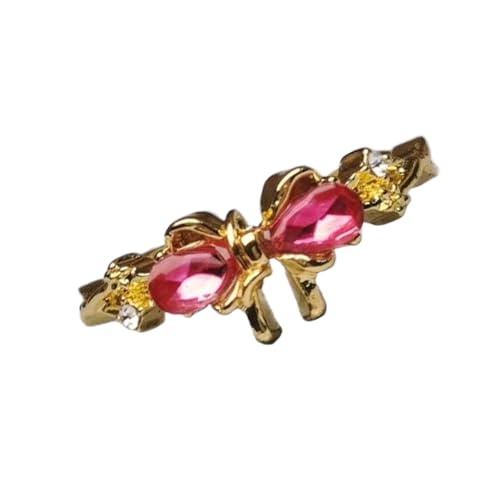 Einzigartige Bowknotringe Modische Abstrakte Hohlringe Legierungstextur Für Jugendliche Frauen Und Paare Präsentieren Freundschaftsschupper Schmuckstücke von Fahoujs