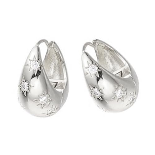 Einzigartiges Dangle Ohrhakenzubehör Moderne Ohrringe Accessoire Mit Kreisförmigen Wassertropfen Silhouetten Für Modeliebhaber Stylische Partyzubehör von Fahoujs