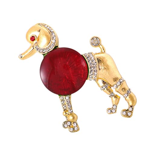 Elegante Pudelbrosche Sichere Schließverschluss Tragbarer Legierungsschmuck Für Formelle Veranstaltung Daily Wear Alloy Pudel Brosche von Fahoujs