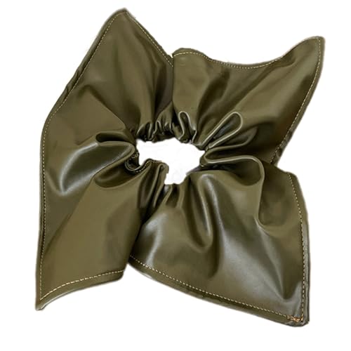 Elegante Quadratische Haarspeicher PU Leder Haarband Fashion Haarstyling Haarkrawatte Für Frauen Und Teenager Mädchen Alles Passend von Fahoujs