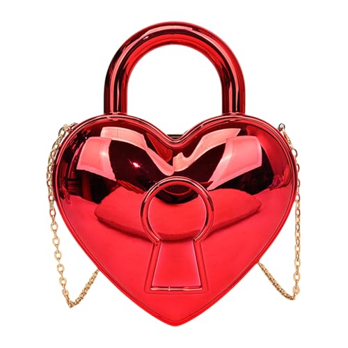Elegante Umhängetasche Herz Form Crossbody Taschen Taschen Party Accessoire Für Modische Acryl Crossbody Tasche Frauen von Fahoujs