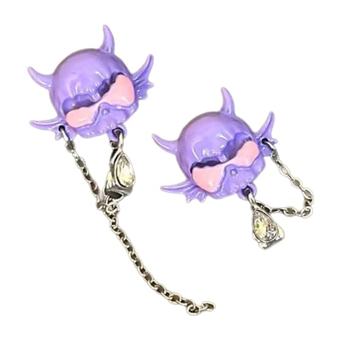 Eleganter Teufel Charme Dangle Ohrringe Vielseitige Robuste Leichtmetallschmuckzubehör Tragbar Für Arbeitsdaten Und Hochzeiten Styles Accessoires von Fahoujs