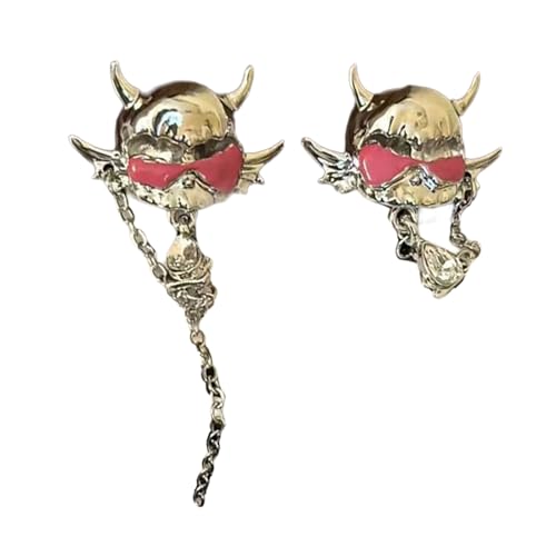 Eleganter Teufel Charme Dangle Ohrringe Vielseitige Robuste Leichtmetallschmuckzubehör Tragbar Für Arbeitsdaten Und Hochzeiten Styles Accessoires von Fahoujs